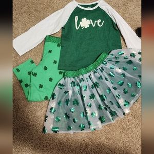 Saint Patricks day outfit toddler size 2t